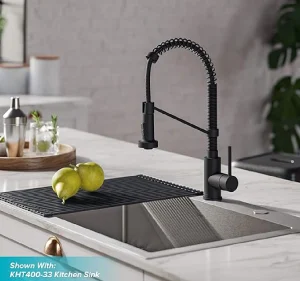 Kraus KPF-1610MB Bolden Commercial Faucet - Matte Black _ Industrial Chic Kitchen Faucet