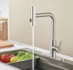 AVSIILE Kitchen Faucet with Pull Down Sprayer - Brushed Nickel Stainless Steel Faucet for Kitchen Sinks