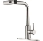 AVSIILE Kitchen Faucet with Pull Down Sprayer - Brushed Nickel Stainless Steel Faucet for Kitchen Sinks