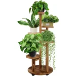 Wooden Plant Stand for Indoor Wood Plant Shelf Corner Display Rack Multi tier Planter Pot Holder Flower Stand for Living Room