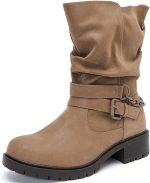 brown ankle boots winter fashion