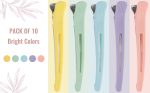 Neon Hair Clips, 10 Pcs Salon Hair Clips, Duck Billed Hair Roller Clips for Styling Sectioning, Professional Hair Styling Clips, Hair Cutting Clips for Women