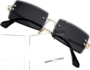 rectangle black colour sunglasses