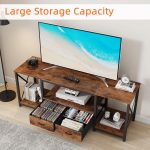 tv open drawer table