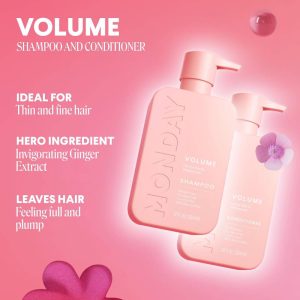 Monday Haircare Volume Shampoo and Conditioner Hair Gummies for Thicker Hair