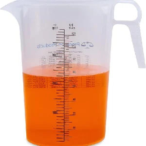 All in One Measuring1 Gallon Pitcher with Conversion Chart (Made in USA) Short, informative, emphasizes USA made